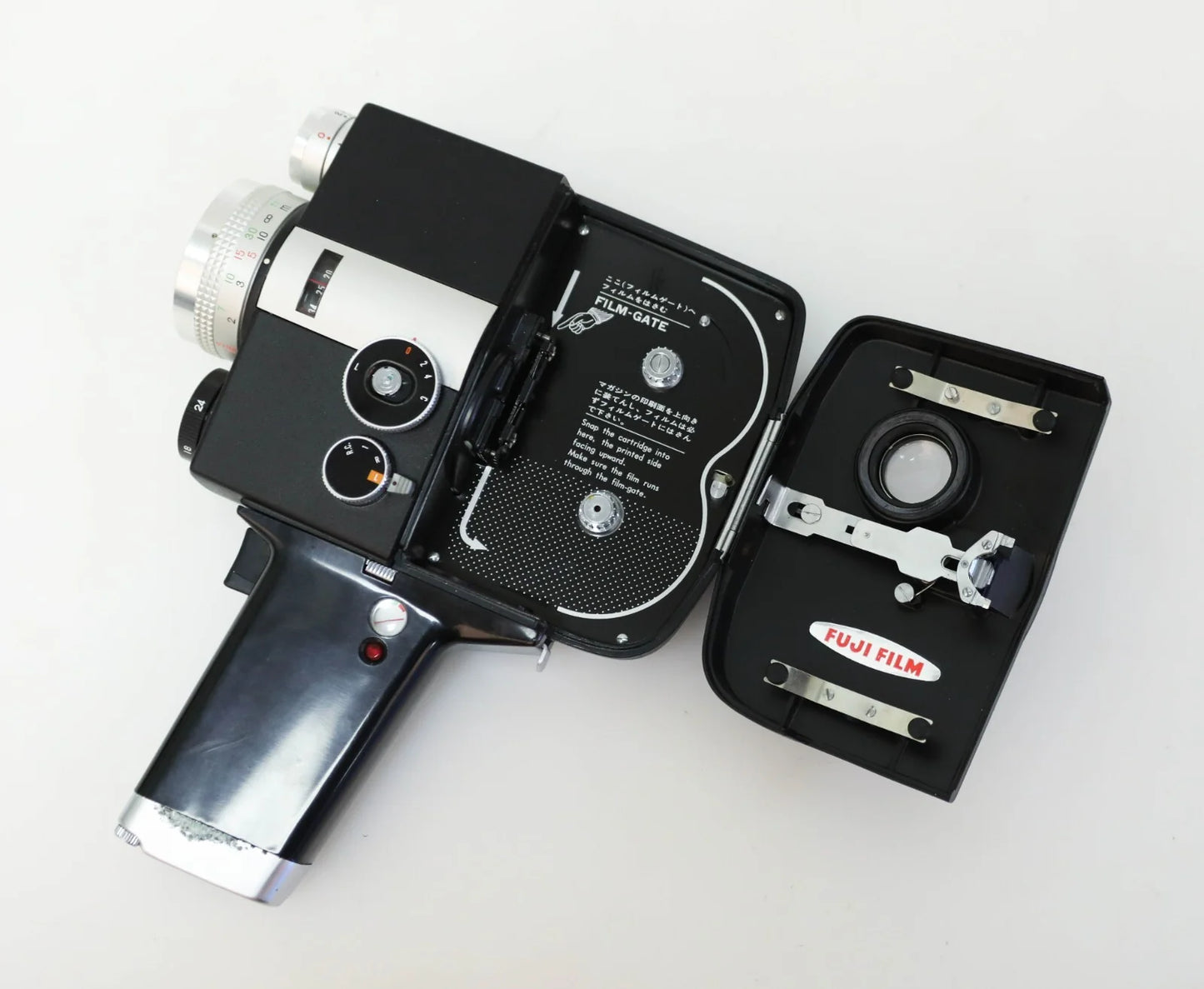 Fujica Single-8 Z2 8mm Film Camera w/ 2 Packs Film, Manual, Filters, Case, Pouch
