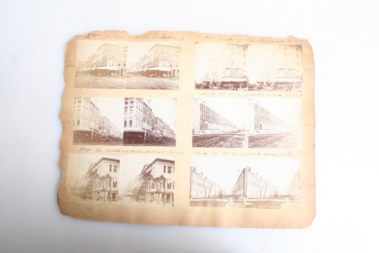 SET OF 12 STEREOVIEWS OF ARCH ST AND 2ND AVE -PHILADELPHIA, PA