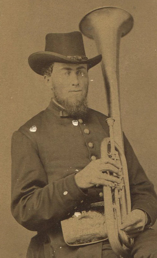 CDV OF MUSICIAN OCTORARO CORNET BAND. CHESTER COUNTY, PA.