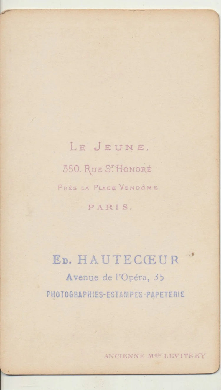 Empress Eugenie of France (1826-1920) the consort of the Emperor CDV