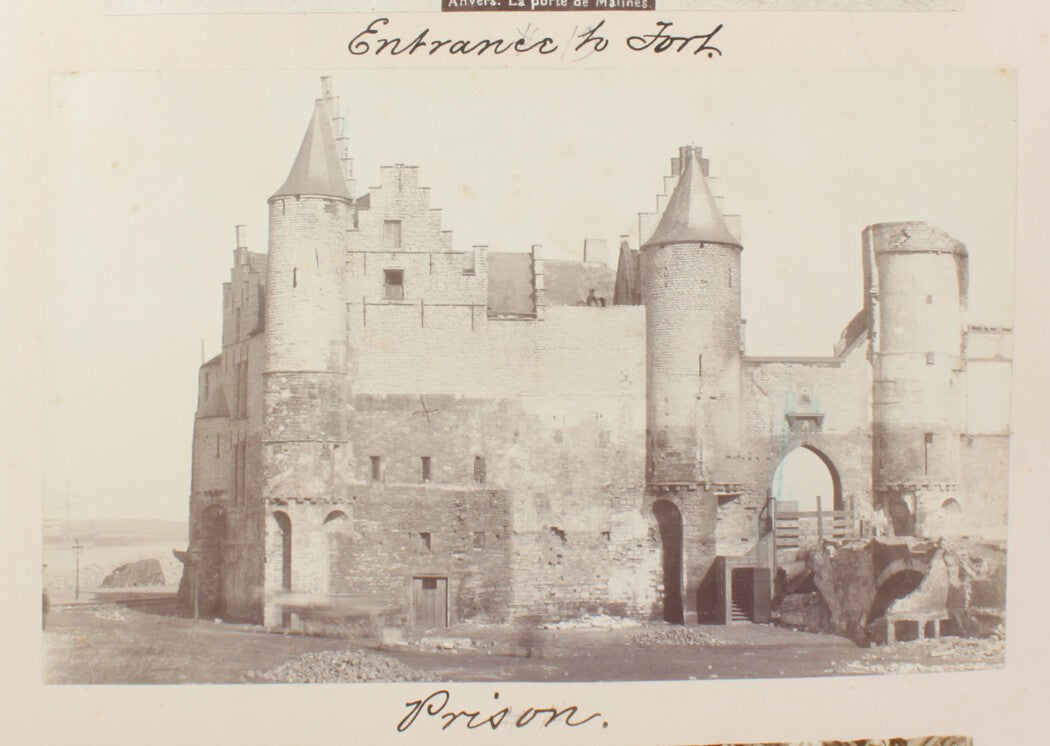 Vintage 8x10 Photo Print: Antwerp Belgium Prison - Black & White Wall Art,