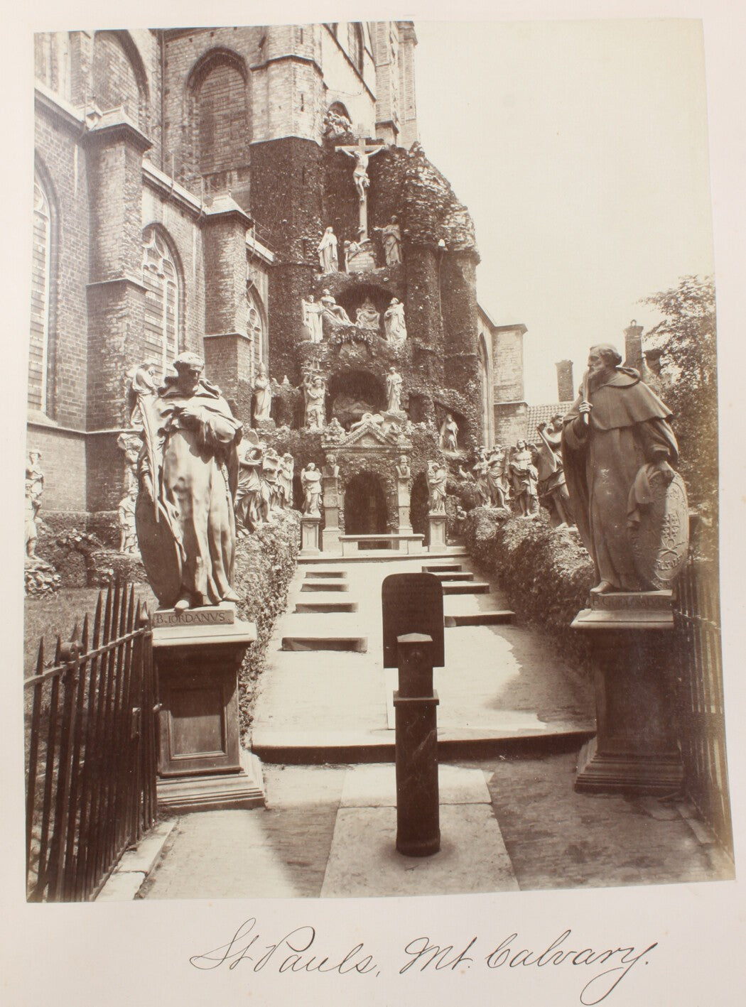 Vintage Antwerp, Belgium Photo Print - St Pauls & Mount Calvary 8x10 Reprint,