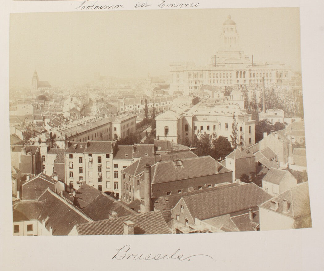 Vintage Brussels Rooftops 8x10 Reprint - Cityscape Photo Wall Art, European