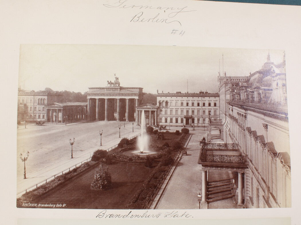 Vintage 8x10 Brandenburg Gate Photo Print - Berlin, Germany Wall Art, Travel