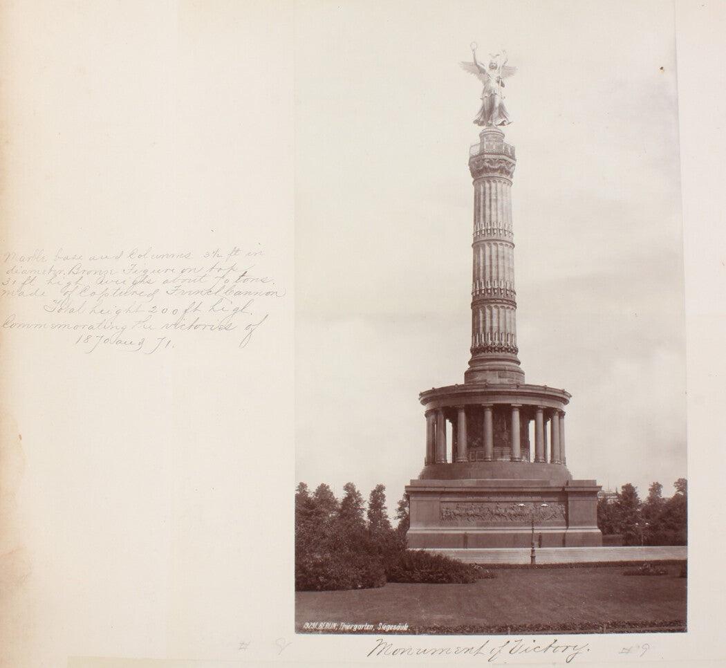 Vintage 8x10 Victory Column Germany Photo Print - Wall Art, Frame-Ready Travel