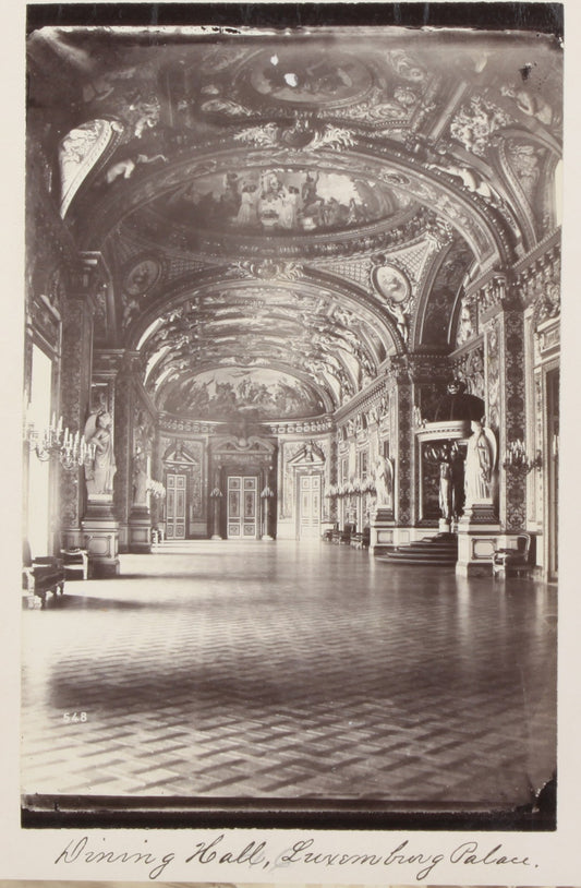 Vintage Paris Luxembourg Palace Dining Hall 8x10 Print - Wall Art, Paris