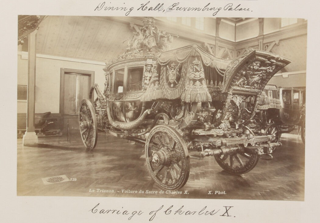 Vintage 8x10 Paris Carriage of Charles X Photo Reprint - Historical Wall Art,