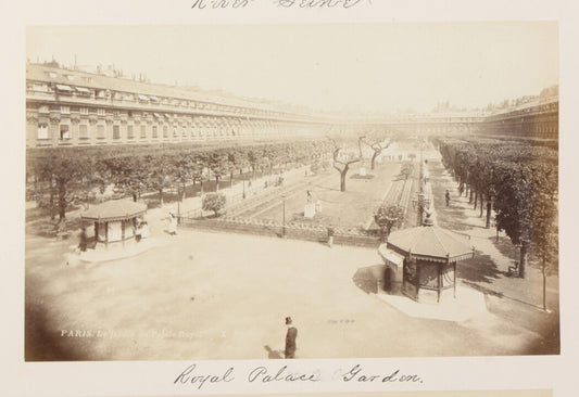 Vintage Paris Royal Palace Gardens 8x10 Photo Reprint - Wall Art, Parisian