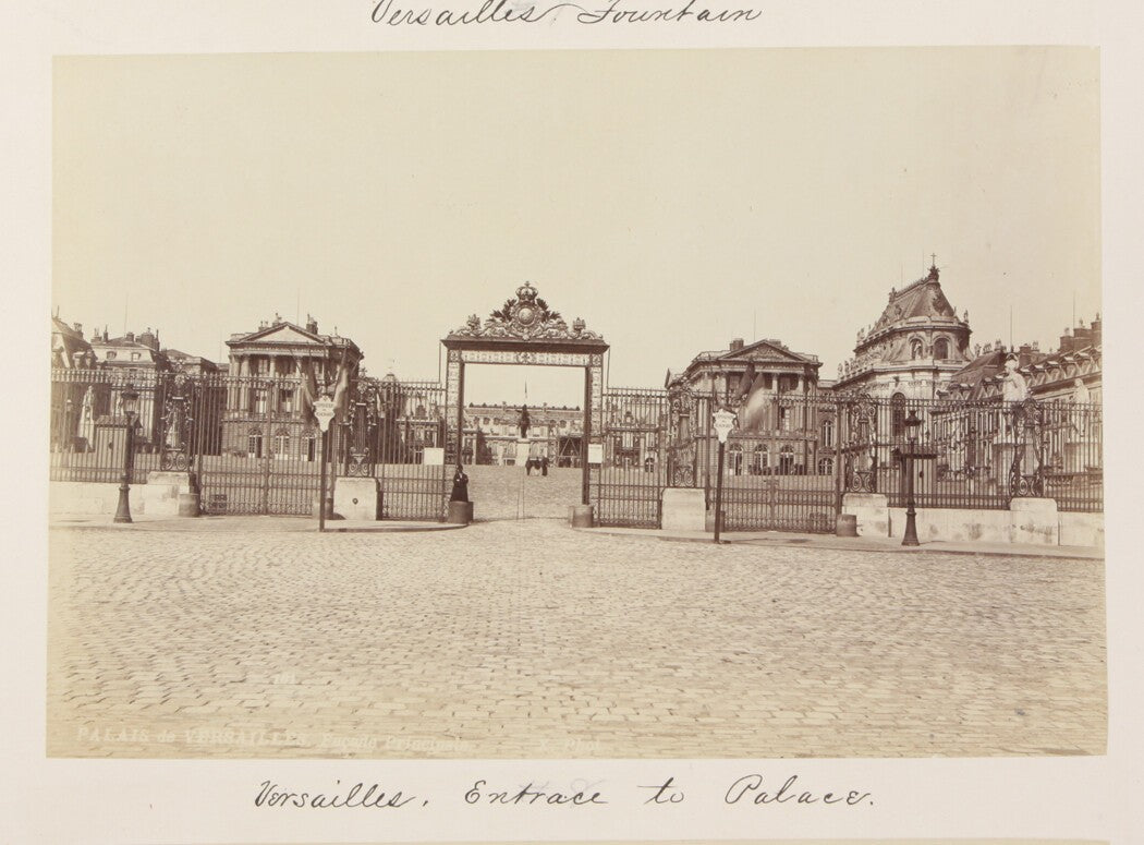 Vintage 8x10 Palace of Versailles Entrance Photo - Paris, France Wall Art Print,