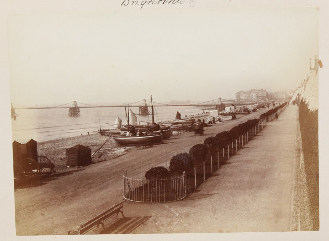 Vintage Brighton Seaside 8x10 Photo Print - England Coastal Wall Art, Unframed,