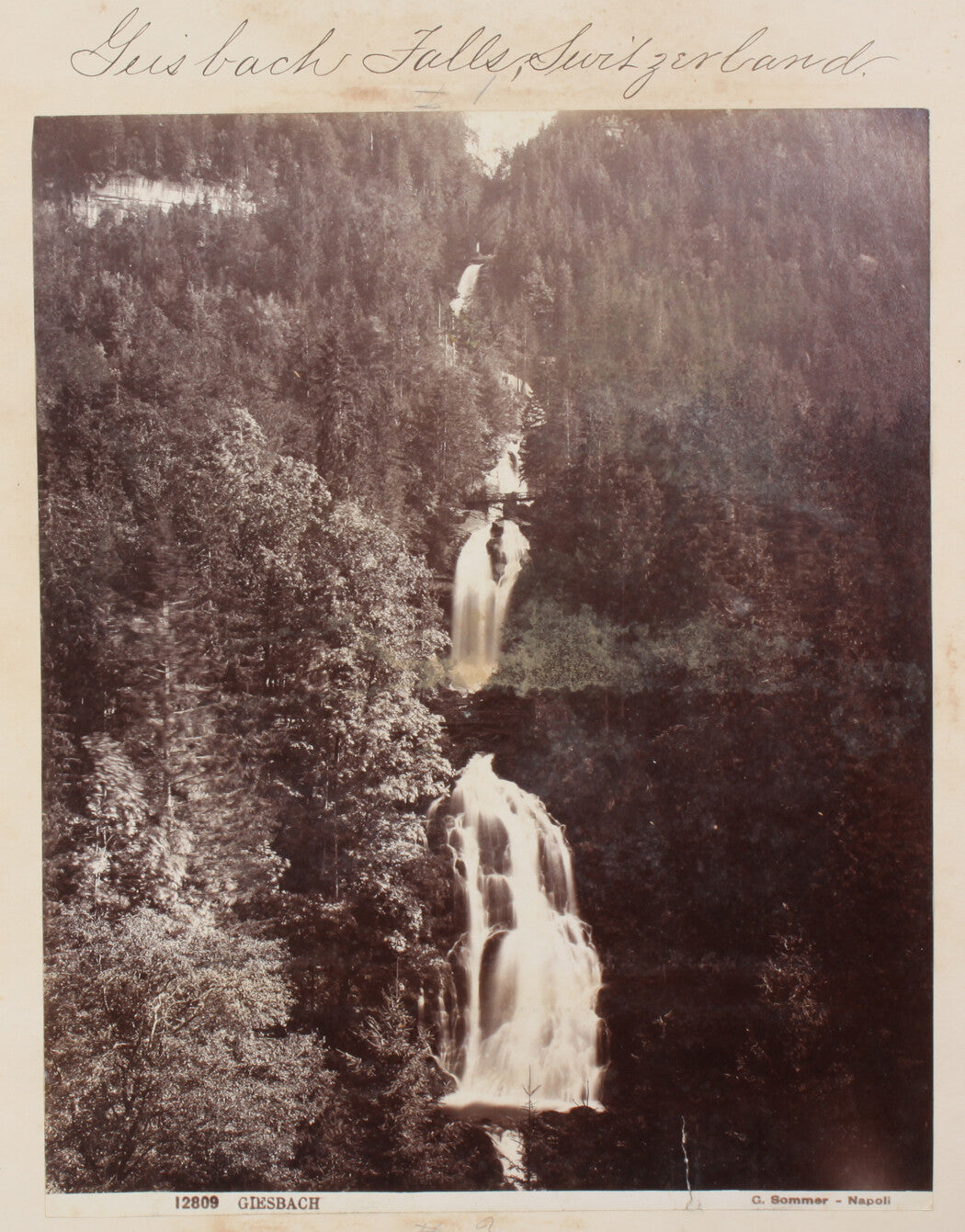 GIESSBACH FALLS, SWITZERLAND. 8x10 reprint