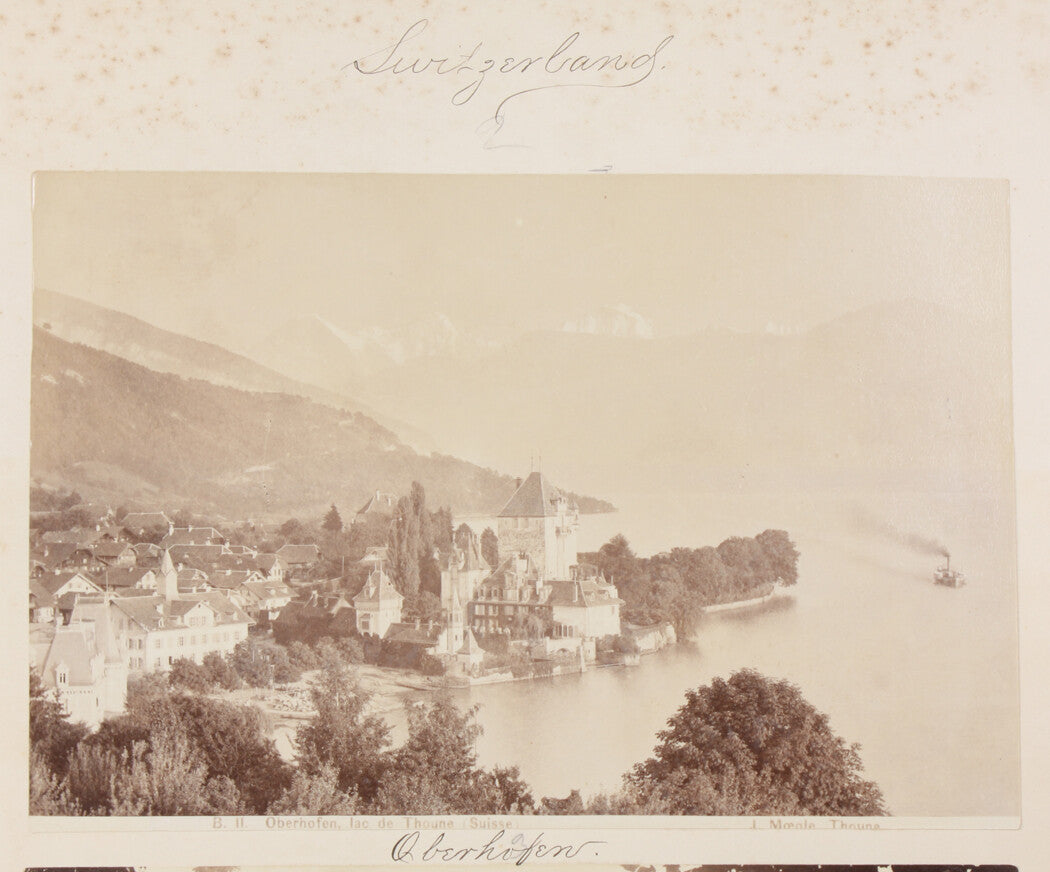 OBERHOFEN CASTLE, SWITZERLAND. 8x10 reprint