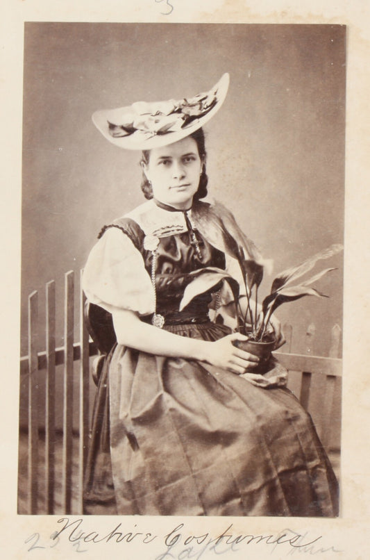 Vintage Swiss Woman in Traditional Dress 8x10 Photo Print - Collectible Wall Art