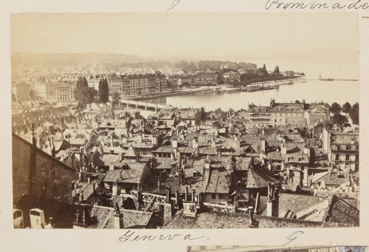 Vintage Geneva, Switzerland 8x10 Photo Print - Cityscape Wall Art, Travel Photo