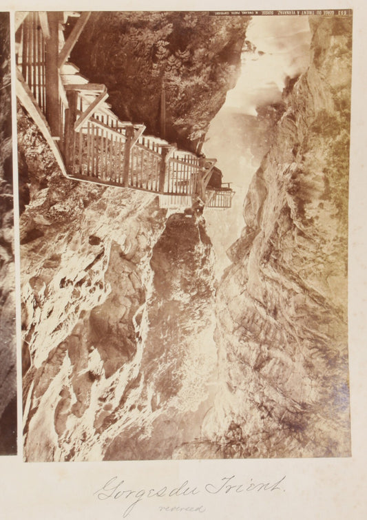 Vintage Trient Gorge Vernayax Switzerland 8x10 Photo Reprint - Scenic Wall Art