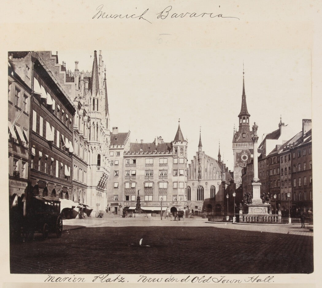 Stunning Vintage Munich Marienplatz Town Hall 8x10 Photo Print Reprint Wall Art