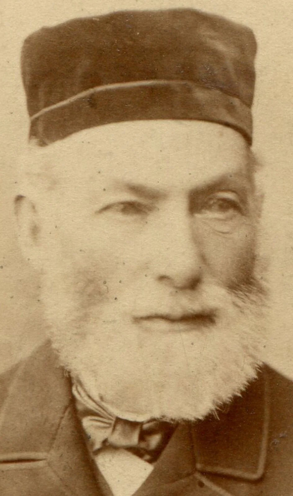 JEWISH RABBI, WHITE BEARD. CDV, MANCHESTER, ENGLAND.