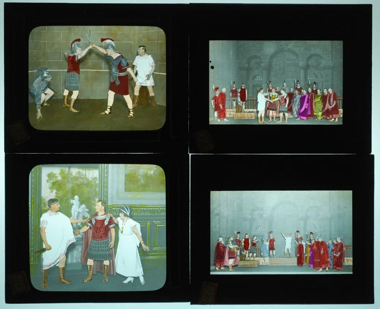 Shakespeare and Cleopatra - Set of 34 Lanterns Slides (Photo On Glass)