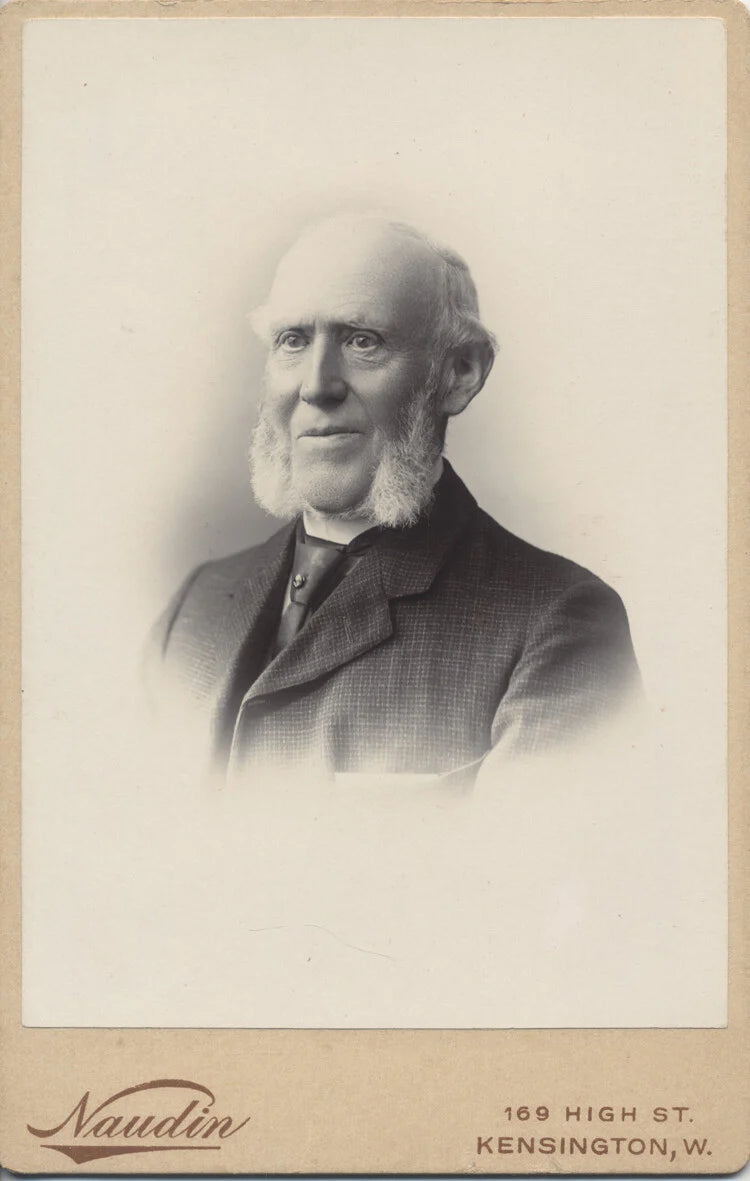 PORTRAIT OF MAN W/ IMPRESSIVE MUTTON CHOPS - KENSINGTON, ENGLAND
