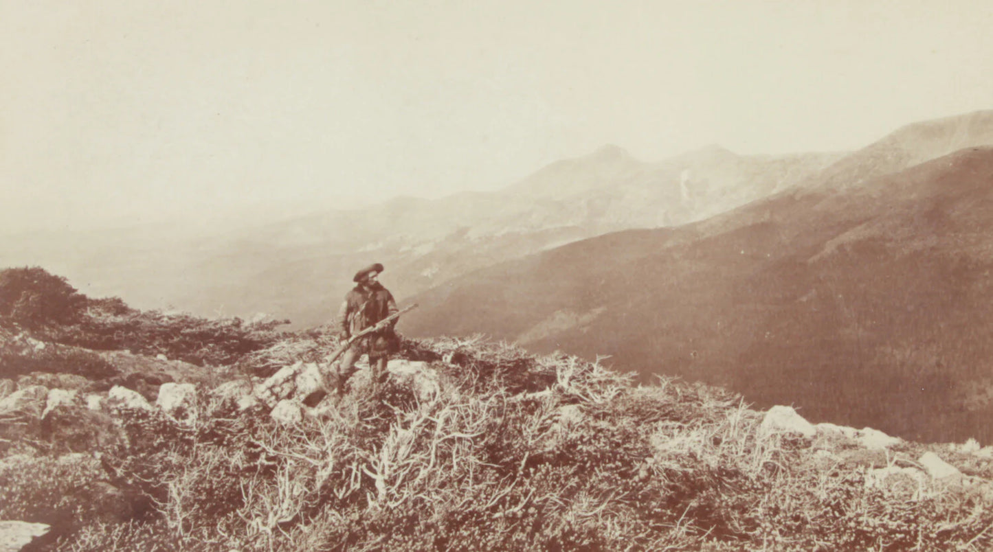 HENRY YOUNT, 1ST PARK RANGER, YELLOWSTONE. ALBUMEN, 8X10 FRAME, ARCHIVAL MATTING