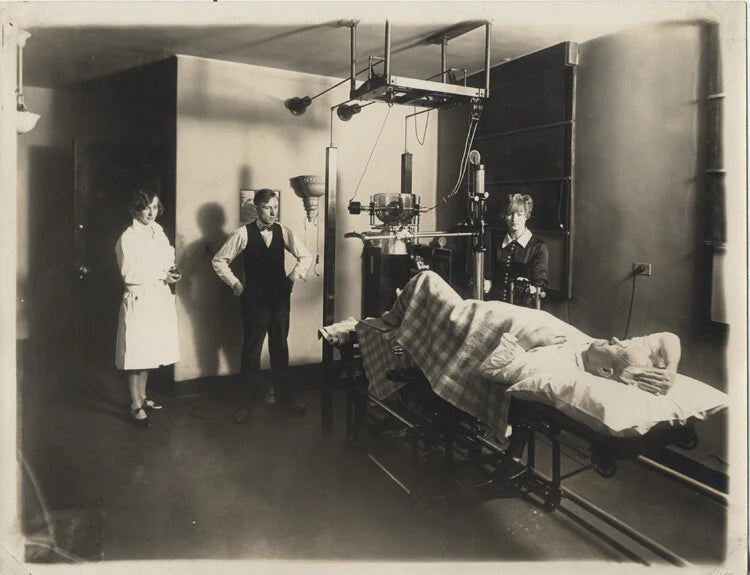 PHOTOS OF ROSELAND COMMUNITY HOSPITAL W/ NURSES, BABIES, & PATIENTS - SET OF TWO