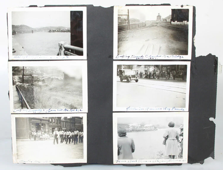 1946 PHOTOS OF PITTSBURGH PA ZOO, RIVER, PARADE, BOATS, & MORE - SET OF 11