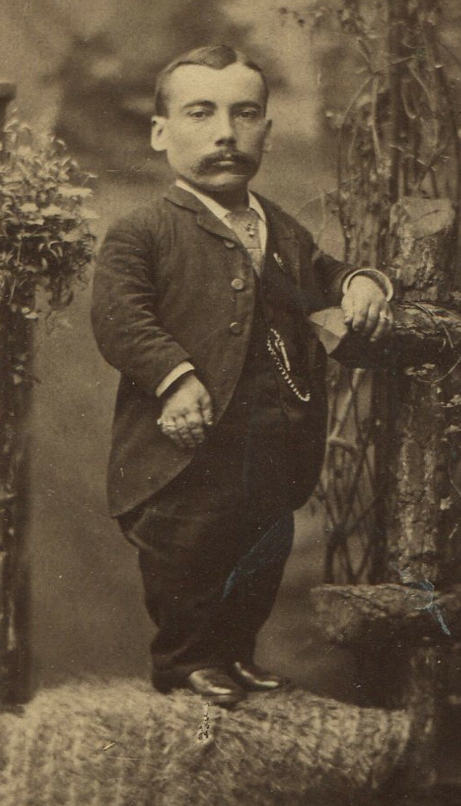 MAJOR RHINEHART, LITTLE PERSON. CABINET CARD. N.Y.