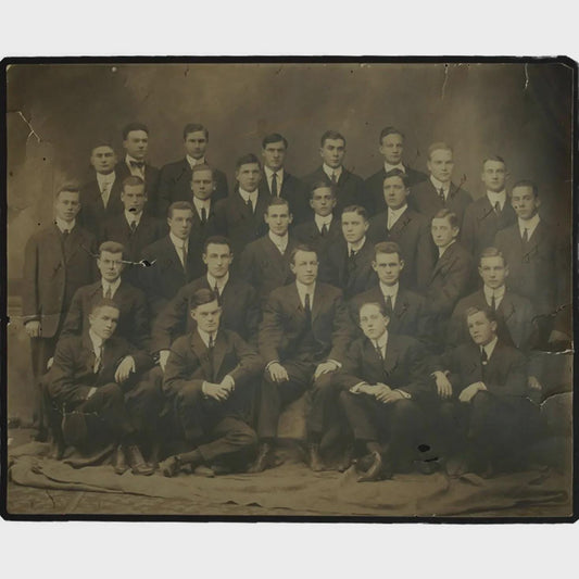 Vintage 1912 1913 Stanford University Fraternity Photo - Delta Sigma Phi Gamma