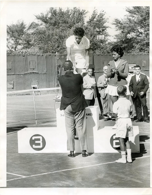 1959 Original B&W Photo Althea Gibson Tennis Player