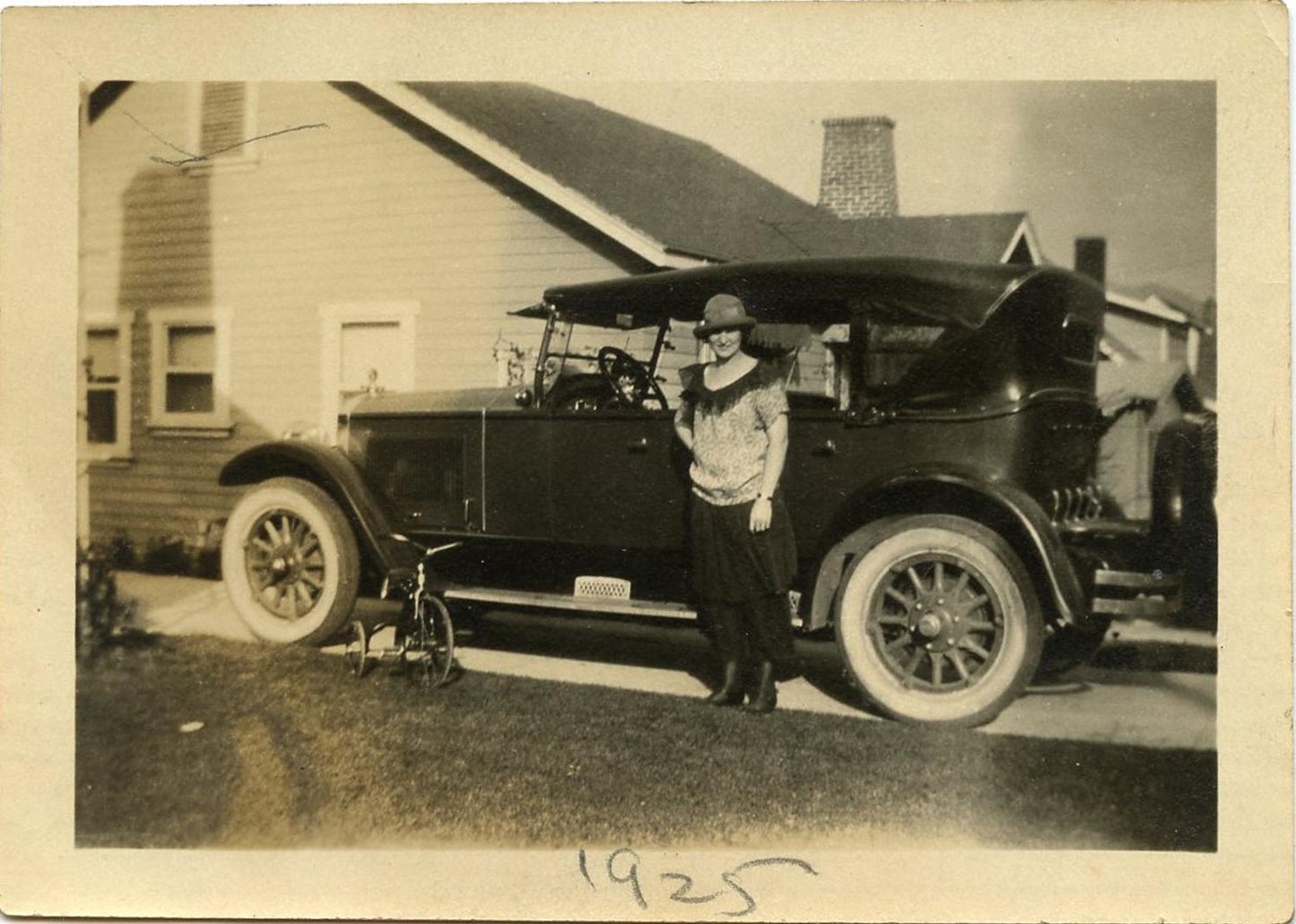 Set of 4 1920s Vintage Photos Classic Cars