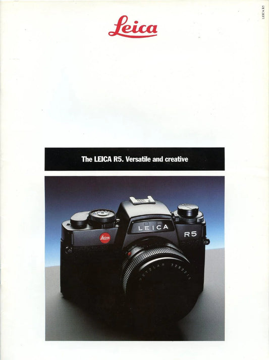 Original Promo Brochure Leica R5 Camera