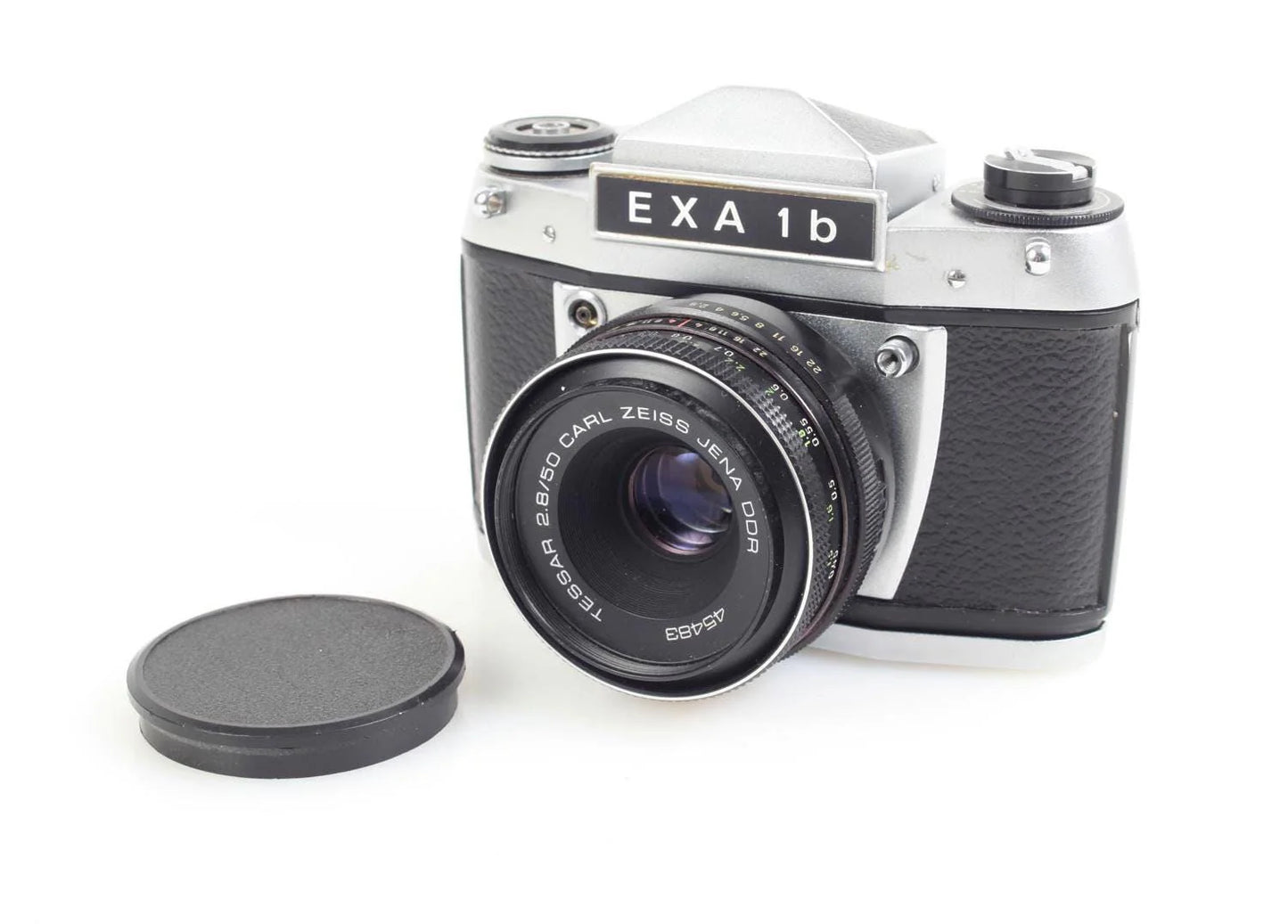 Vintage WORKING EXA 1b 35mm Film Camera w/Tessar 50mm f/2.8 Zeiss Lens