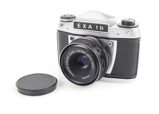 Vintage WORKING EXA 1b 35mm Film Camera w/Tessar 50mm f/2.8 Zeiss Lens