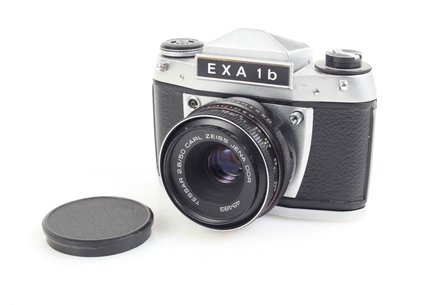 Vintage WORKING EXA 1b 35mm Film Camera w/Tessar 50mm f/2.8 Zeiss Lens