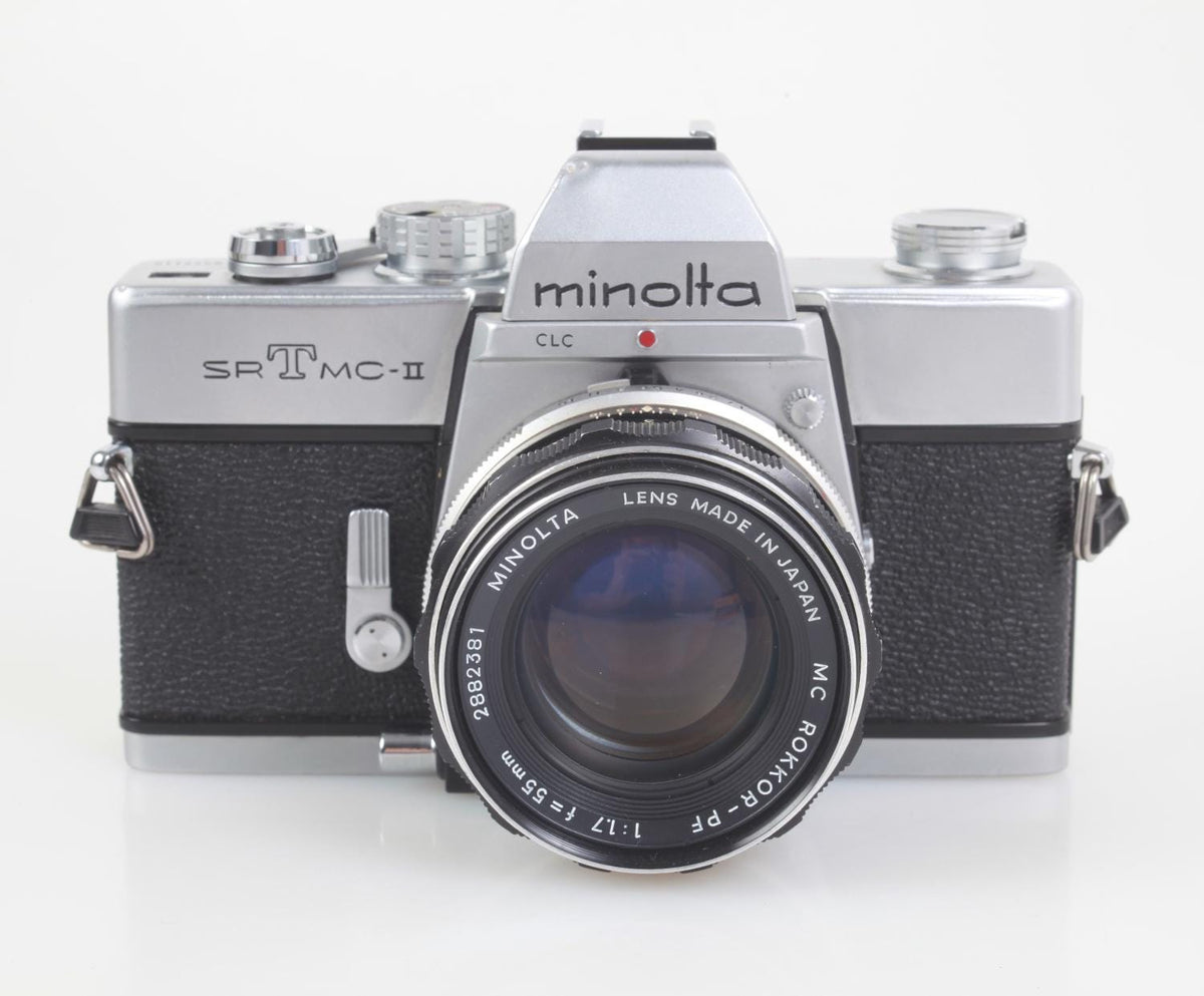 Minolta SRT MC-II 35mm Film Camera w/55mm f/1.7  Lens and Kodacolor 100 Works