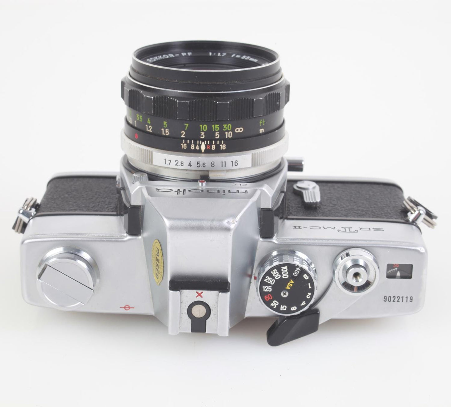Minolta SRT MC-II 35mm Film Camera w/55mm f/1.7  Lens and Kodacolor 100 Works