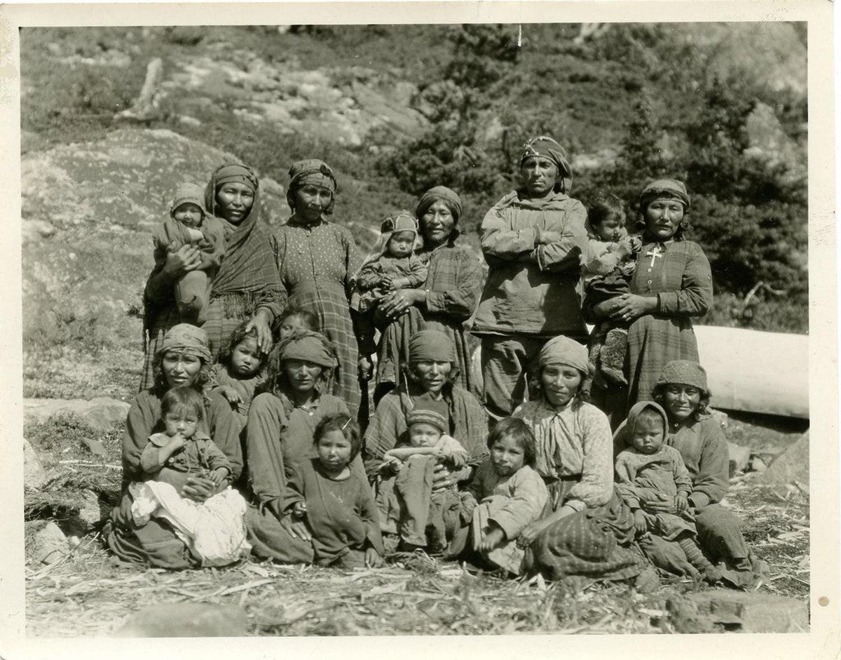 Vintage 1929 Photo Naskapi Innu Indigenous Tribe Subarctic Expedition