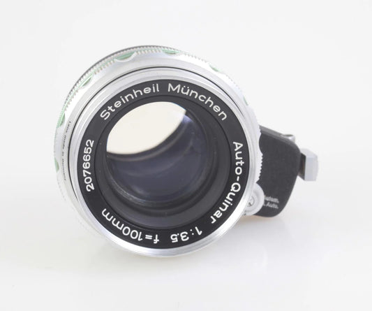 Vintage Steinheil Munchen 100mm f/3.5 Auto-Quinar Lens Exakta Mount