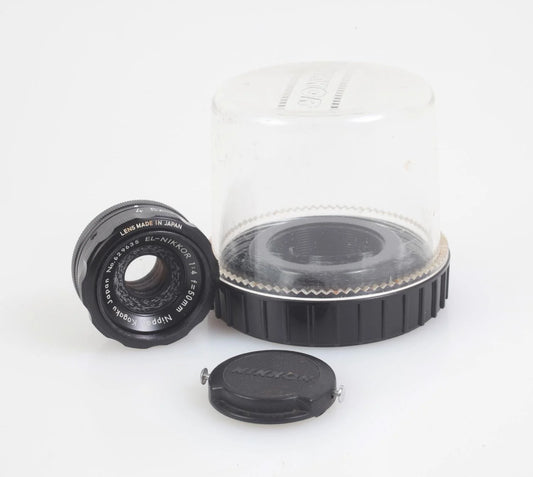 Vintage Nikon Darkroom Enlarging Lens 50mm w/Caps and Case