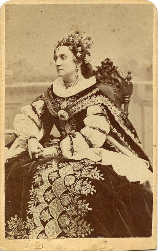 Vintage CDV Adelaide Ristori Italian Actress by Gurney
