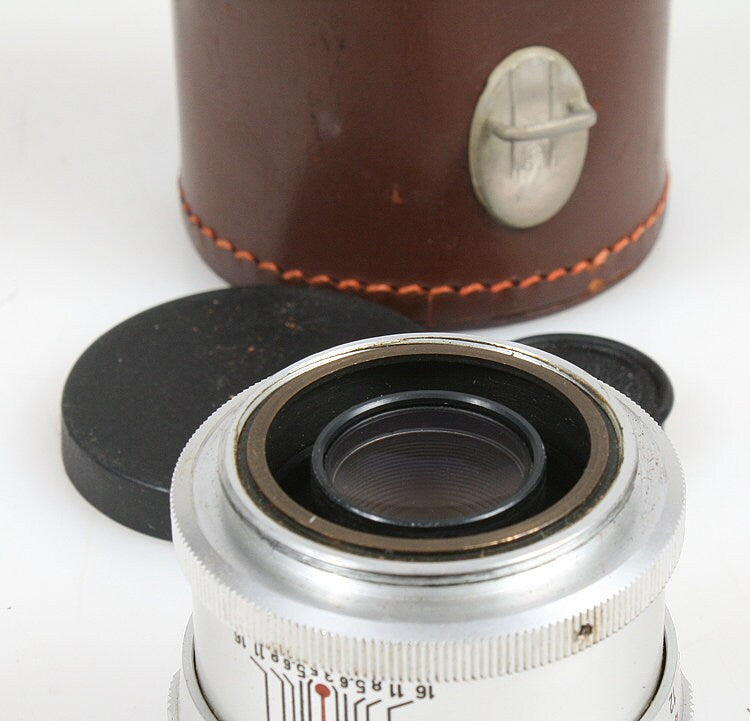 Steinheil Munchen Quinar 85mm F 3.5 Lens Leica L39 Screw Mount