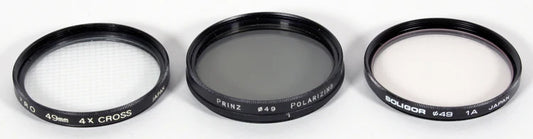 49M FILTERS SET OF 3 UV POLARIZER STAR
