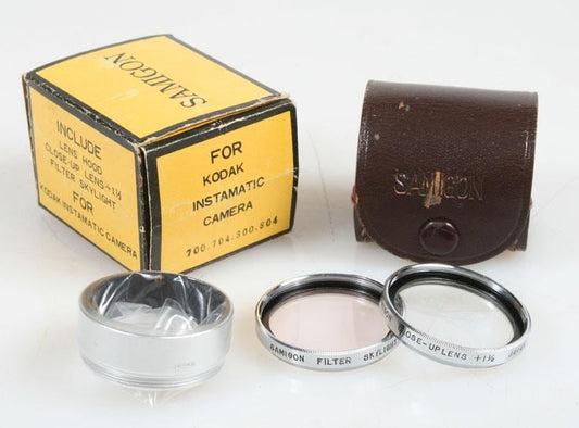 Kodak Instamatic 700 800 70Y 80Y Metal Lens Set Lens Hood, Close Up, Filter