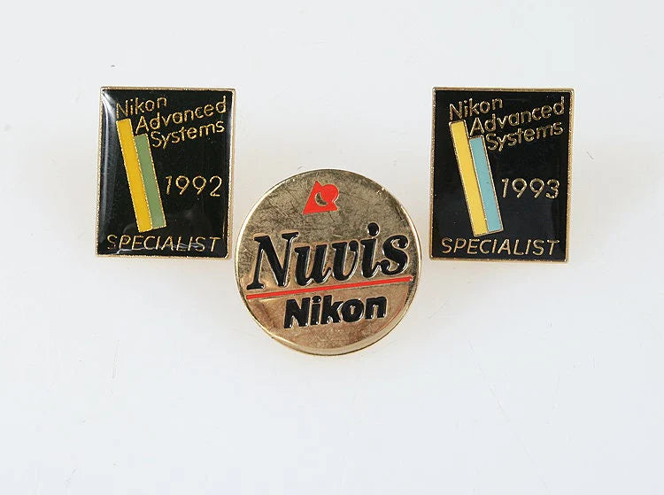 Nikon APS 1992 & 1993 + Nuvis Pins, Set of 3