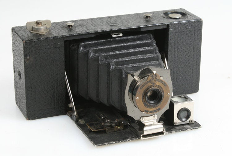 Eastman Kodak No 2 A Folding Pocket Brownie Camera w/Black Bellows 1909