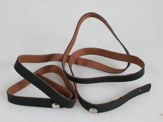VINTAGE LEATHER BLACK THIN STRAP 1950S