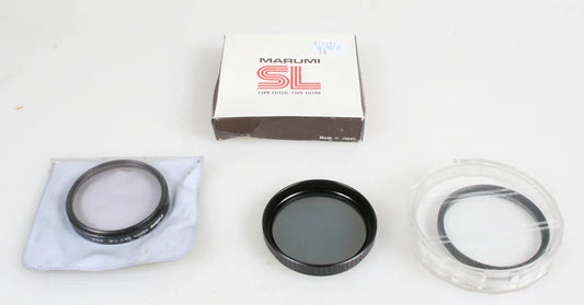 49MM FILTERS SET OF 3. SKY 1A, CS, PL.