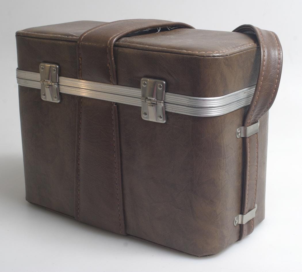 Camera Bag Brown w/ Strap Vintage