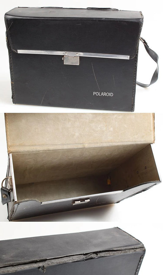 POLAROID BAG, BLACK, VINTAGE W/STRAP