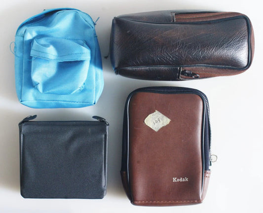 Vintage Photo Storage Cases (Set of 4) – Hard-Shell, Portable Organizer for